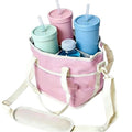 4-Compartment Leakproof Drink Carrier Bag – Adjustable Strap Beverage Holder for Car & Travel