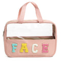 New waterproof large travel toiletries storage bag with fabric embroidery makeup storage handbag