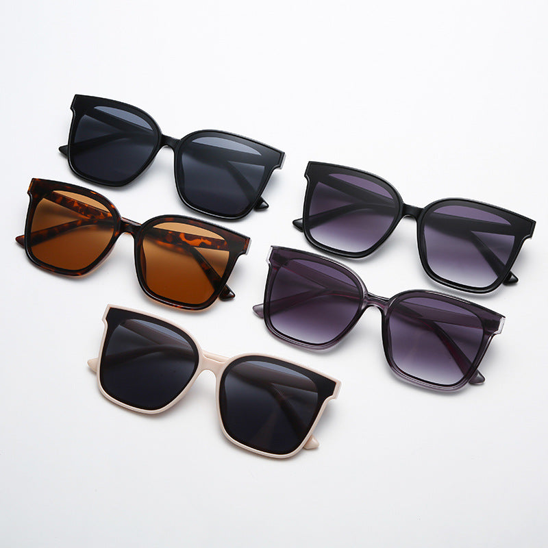 New Retro Net Red Simple Sunglasses Men And Women Trend Travel Street Shooting Sunglasses Decorative Glasses