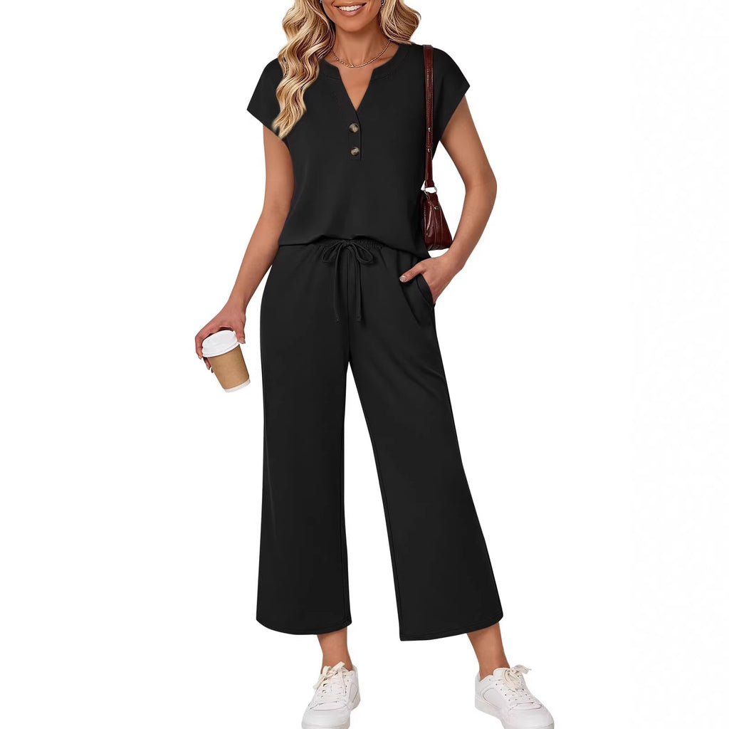 Casual Two-Piece Set for Women Travel Outfit Fashion Cruise Wear