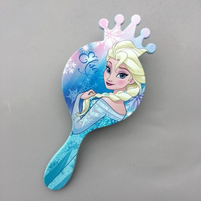 Disney Princess Comb Set Frozen Elsa The Little Mermaid Ariel Cartoon 3D Stereo Air Cushion Comb Girl Accessories Combination