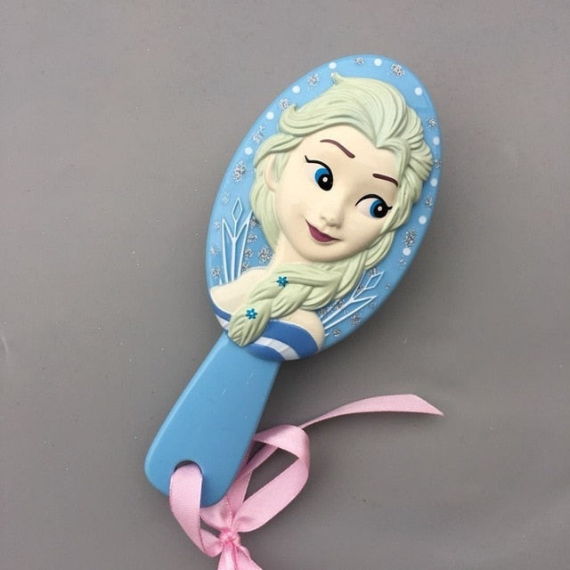 Disney Princess Comb Set Frozen Elsa The Little Mermaid Ariel Cartoon 3D Stereo Air Cushion Comb Girl Accessories Combination