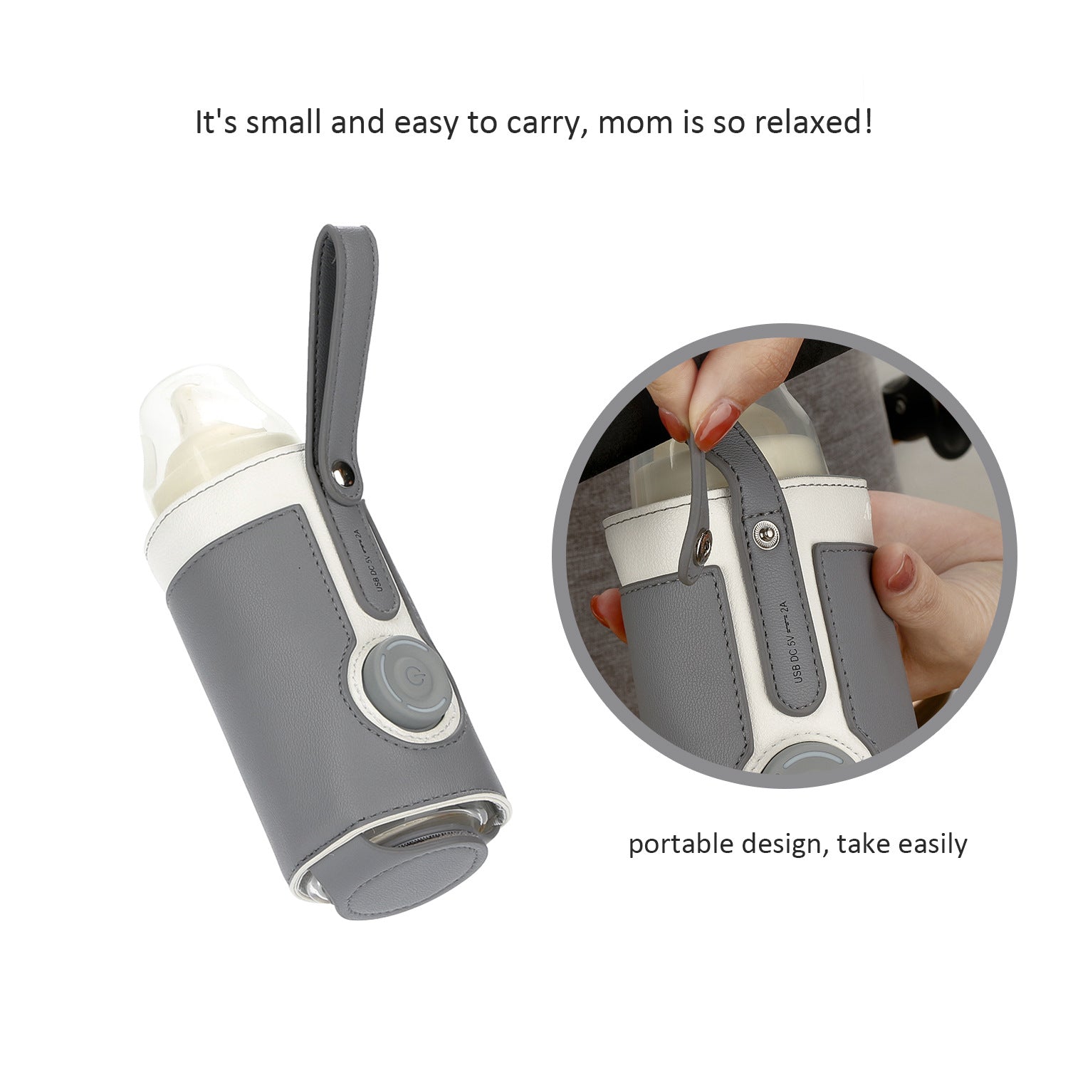 Baby Bottle Warmer Milk Heating Keeper with Constant Temperature Warming for Breastfeeding Night Feeding Daily Use Travel
