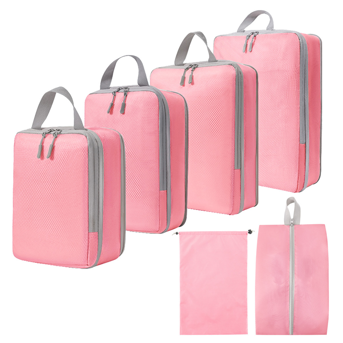 Compressed travel storage bag set, digital toiletries and cosmetics storage bag, shoes, luggage, clothing, travel storage bag