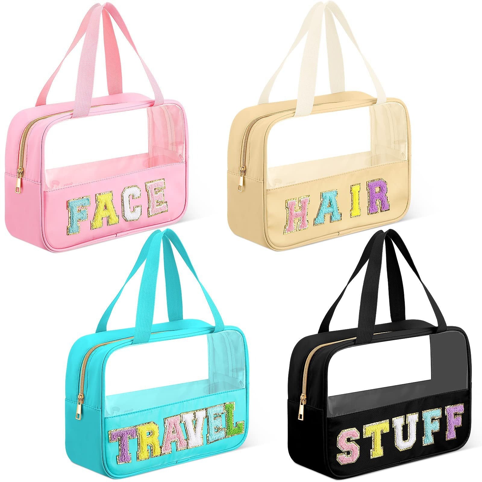 New waterproof large travel toiletries storage bag with fabric embroidery makeup storage handbag